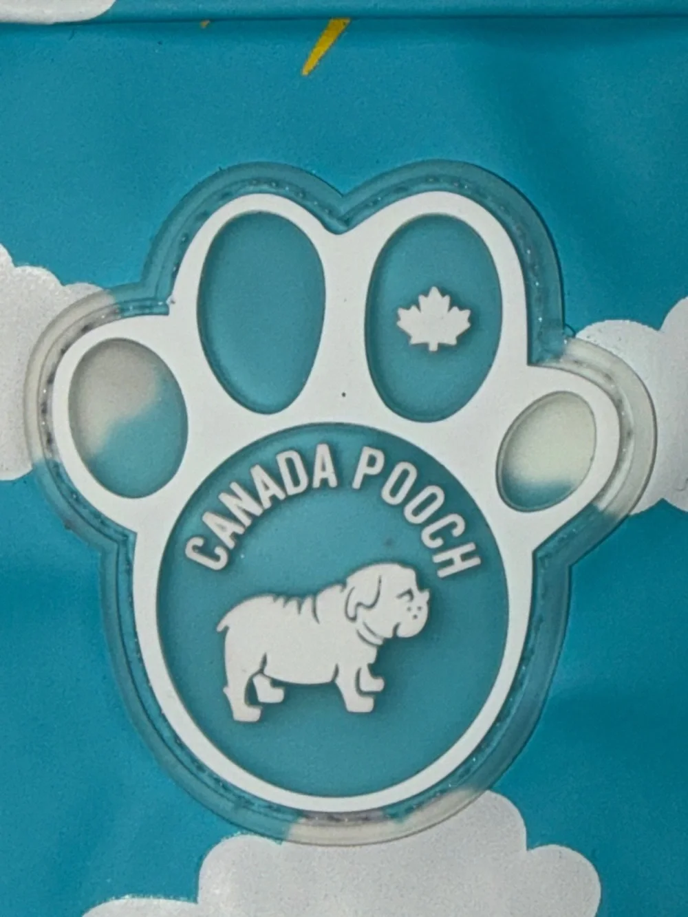 Blue Cloud & Rainbow Dog Raincoat - Brand Unspecified